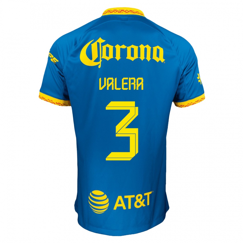 Hombre Camiseta Selene Valera #3 Azul 2ª Equipación 2023/24 La Camisa Argentina