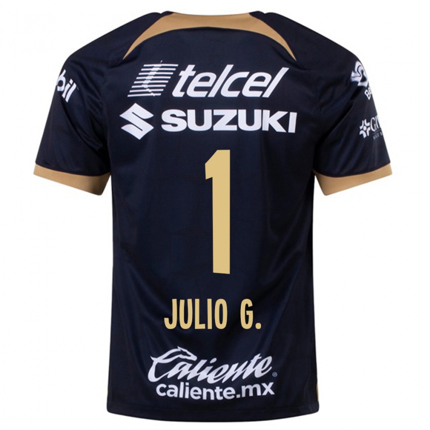 Hombre Camiseta Julio Gonzalez #1 Azul Oscuro 2ª Equipación 2023/24 La Camisa Argentina
