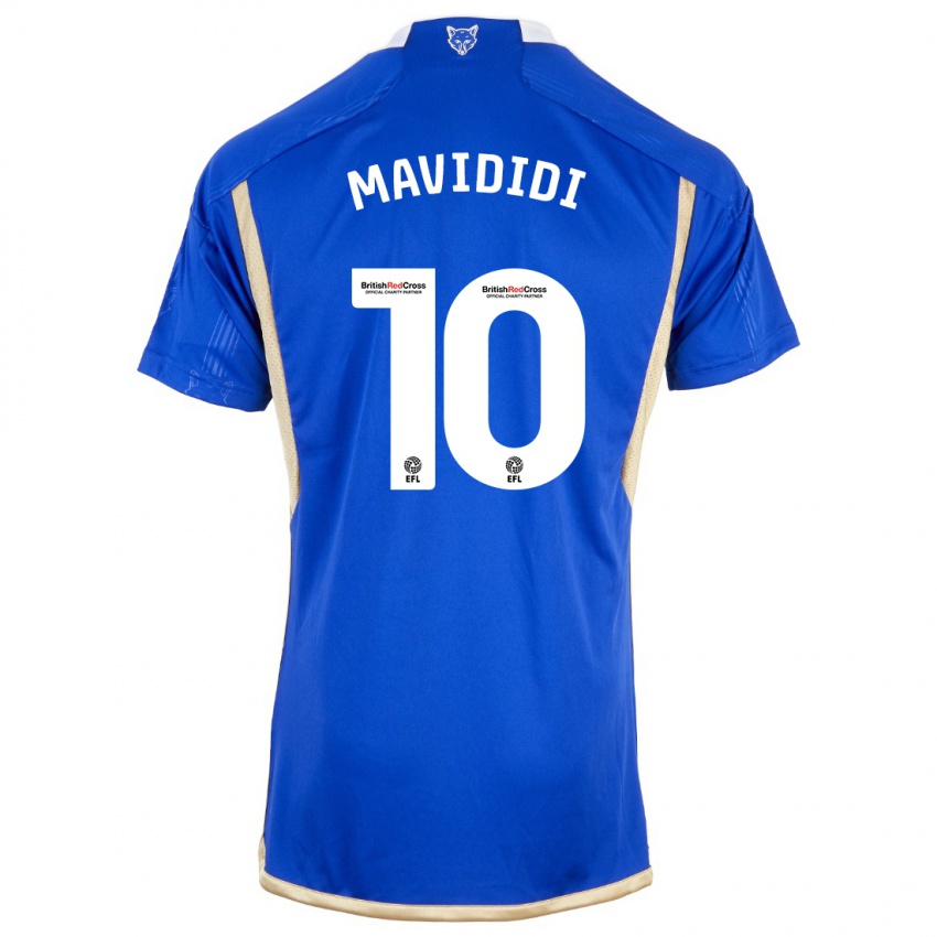 Mujer Camiseta Stephy Mavididi #10 Azul Real 1ª Equipación 2023/24 La Camisa Argentina