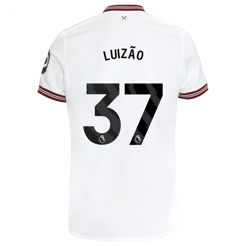 Mujer Camiseta Luizão #37 Blanco 2ª Equipación 2023/24 La Camisa Argentina