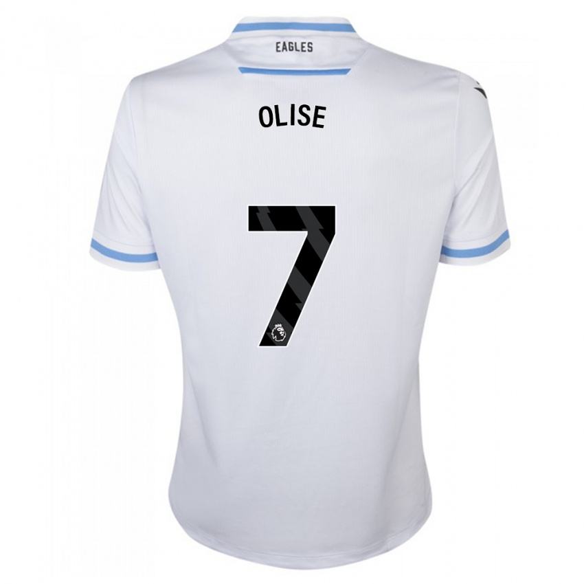 Mujer Camiseta Michael Olise #7 Blanco 2ª Equipación 2023/24 La Camisa Argentina