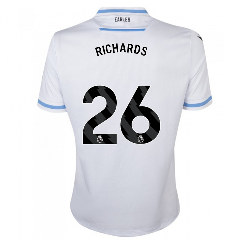 Mujer Camiseta Chris Richards #26 Blanco 2ª Equipación 2023/24 La Camisa Argentina