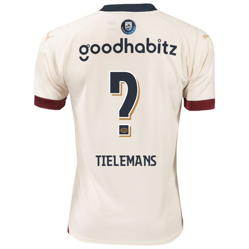 Mujer Camiseta Mathijs Tielemans #0 Blanquecino 2ª Equipación 2023/24 La Camisa Argentina