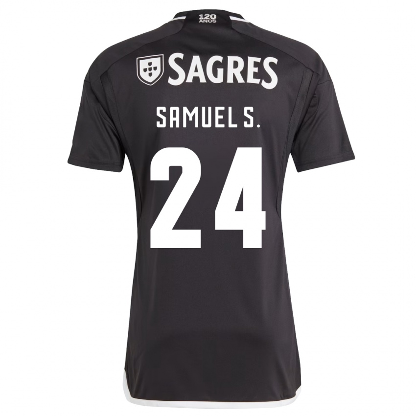 Mujer Camiseta Samuel Soares #24 Negro 2ª Equipación 2023/24 La Camisa Argentina