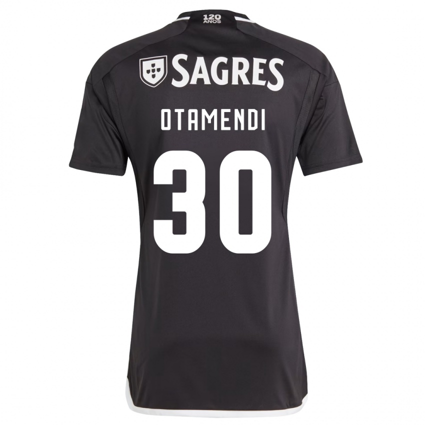 Mujer Camiseta Nicolas Otamendi #30 Negro 2ª Equipación 2023/24 La Camisa Argentina