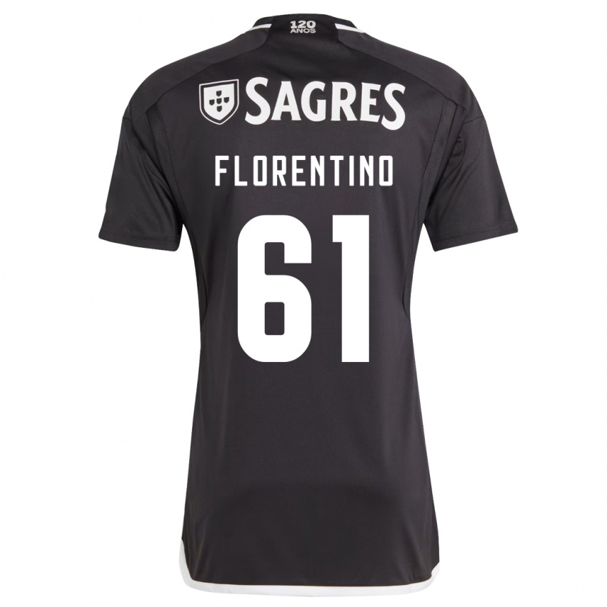 Mujer Camiseta Florentino #61 Negro 2ª Equipación 2023/24 La Camisa Argentina