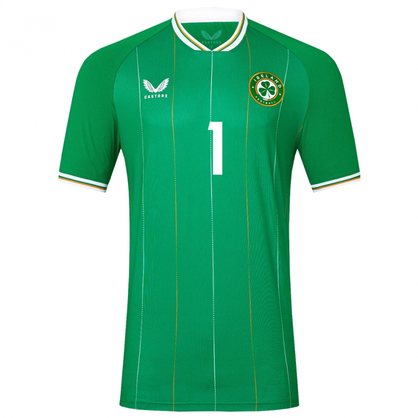 Niño Camiseta Irlanda Reece Byrne #1 Verde 1ª Equipación 24-26 La Camisa Argentina