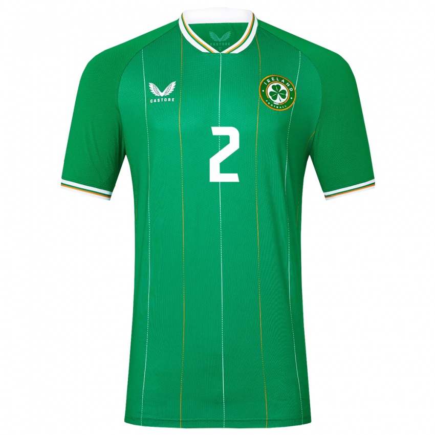 Niño Camiseta Irlanda Jessie Stapleton #2 Verde 1ª Equipación 24-26 La Camisa Argentina