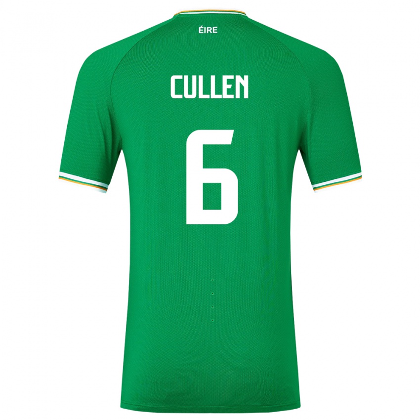 Niño Camiseta Irlanda Josh Cullen #6 Verde 1ª Equipación 24-26 La Camisa Argentina