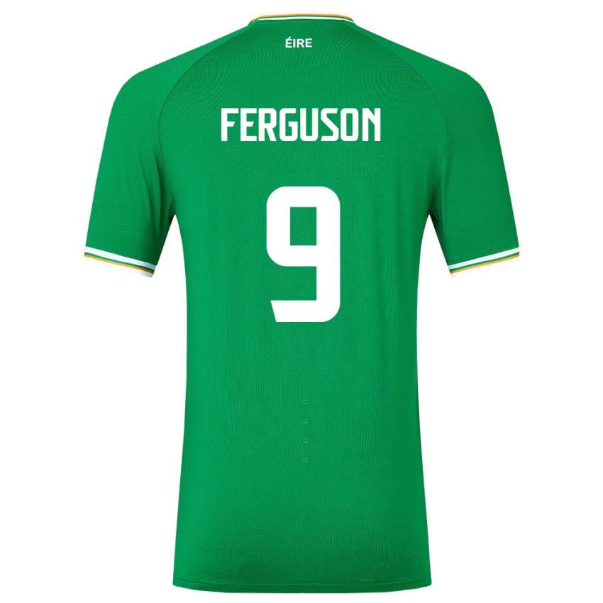 Niño Camiseta Irlanda Evan Ferguson #9 Verde 1ª Equipación 24-26 La Camisa Argentina