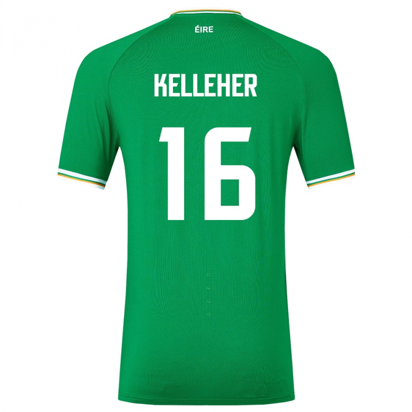 Niño Camiseta Irlanda Caoimhín Kelleher #16 Verde 1ª Equipación 24-26 La Camisa Argentina