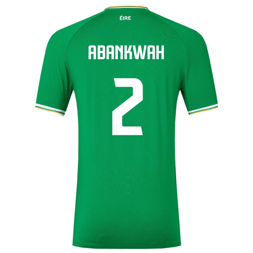 Niño Camiseta Irlanda James Abankwah #2 Verde 1ª Equipación 24-26 La Camisa Argentina