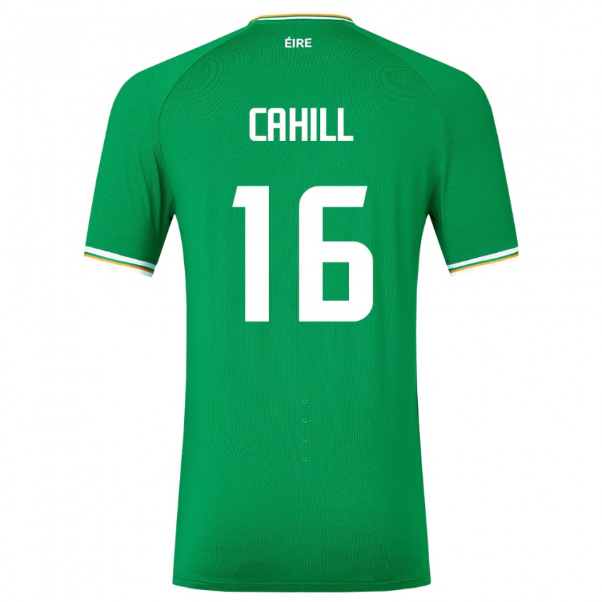 Niño Camiseta Irlanda Killian Cahill #16 Verde 1ª Equipación 24-26 La Camisa Argentina