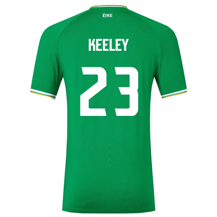 Niño Camiseta Irlanda Josh Keeley #23 Verde 1ª Equipación 24-26 La Camisa Argentina