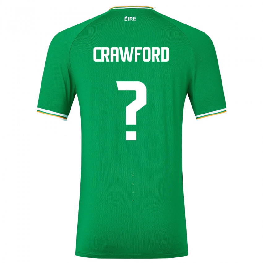 Niño Camiseta Irlanda James Crawford #0 Verde 1ª Equipación 24-26 La Camisa Argentina
