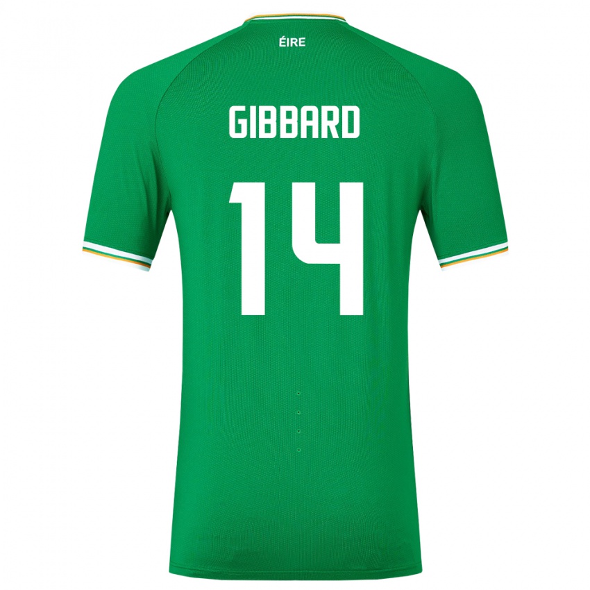 Niño Camiseta Irlanda Joseph Gibbard #14 Verde 1ª Equipación 24-26 La Camisa Argentina