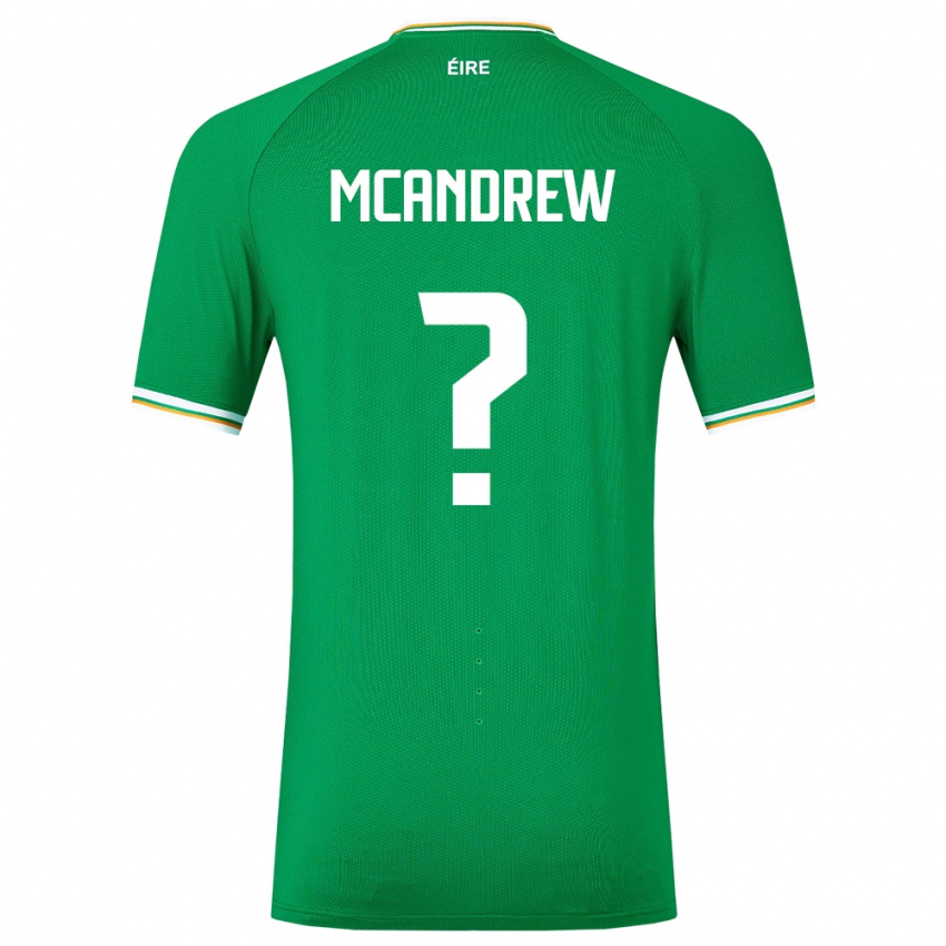 Niño Camiseta Irlanda Niall Mcandrew #0 Verde 1ª Equipación 24-26 La Camisa Argentina