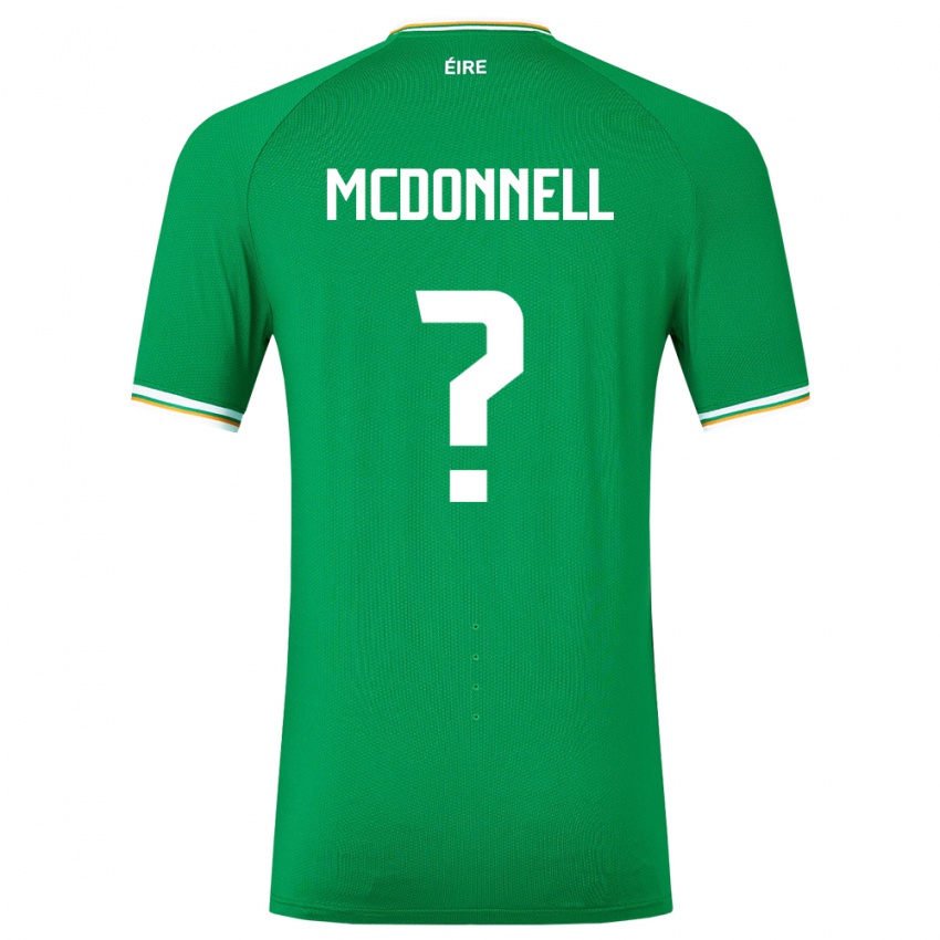 Niño Camiseta Irlanda Grady Mcdonnell #0 Verde 1ª Equipación 24-26 La Camisa Argentina