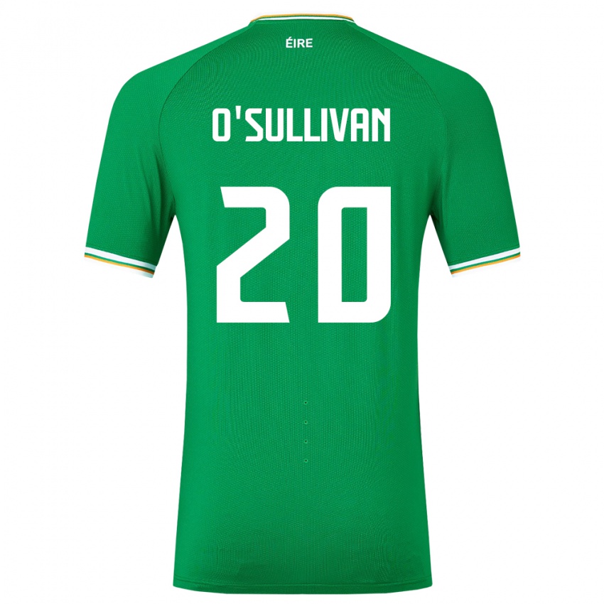 Niño Camiseta Irlanda Cathal O'sullivan #20 Verde 1ª Equipación 24-26 La Camisa Argentina