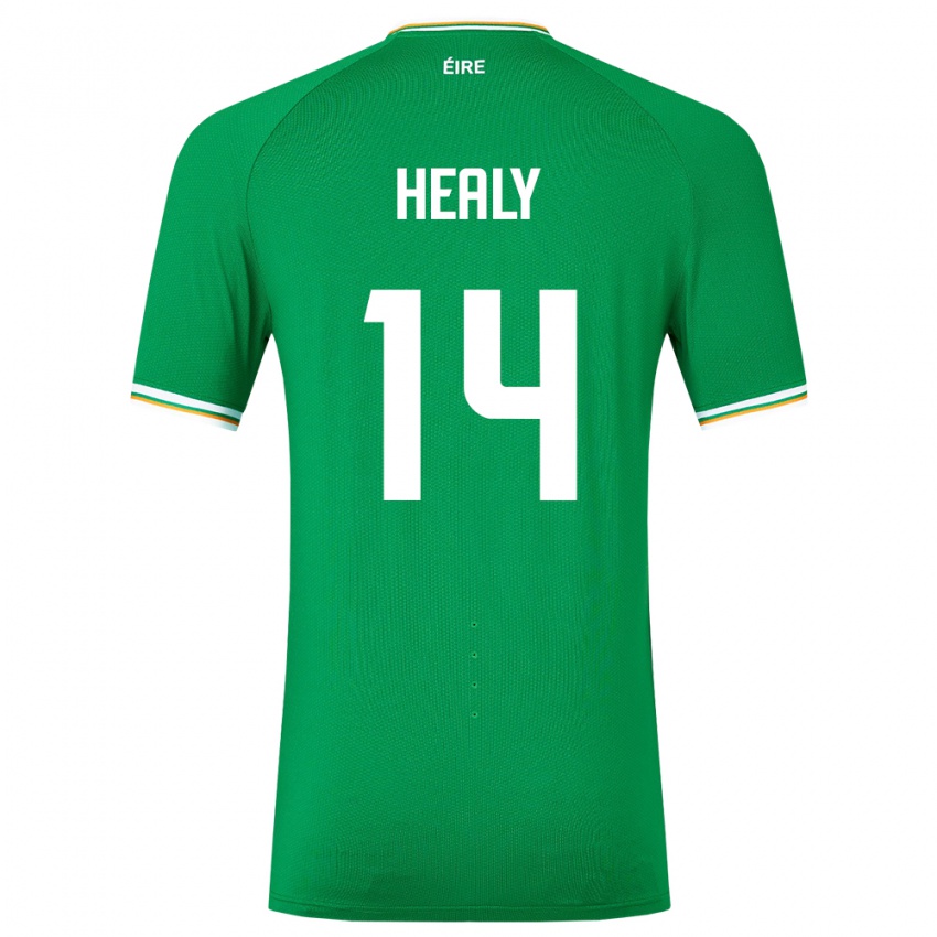 Niño Camiseta Irlanda Freya Healy #14 Verde 1ª Equipación 24-26 La Camisa Argentina