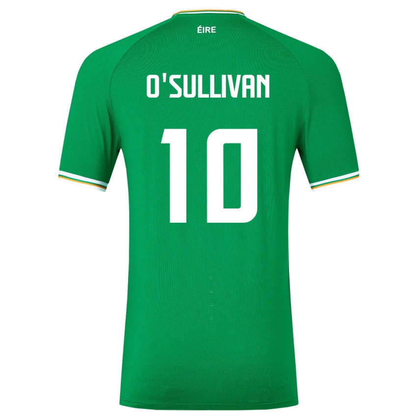 Niño Camiseta Irlanda Denise O'sullivan #10 Verde 1ª Equipación 24-26 La Camisa Argentina