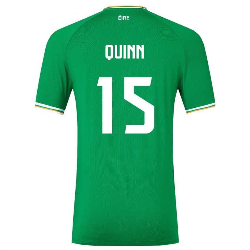 Niño Camiseta Irlanda Lucy Quinn #15 Verde 1ª Equipación 24-26 La Camisa Argentina