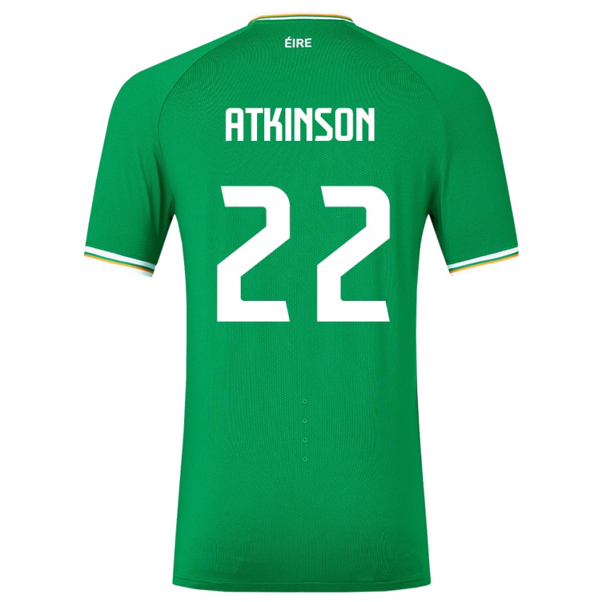 Niño Camiseta Irlanda Isibeal Atkinson #22 Verde 1ª Equipación 24-26 La Camisa Argentina