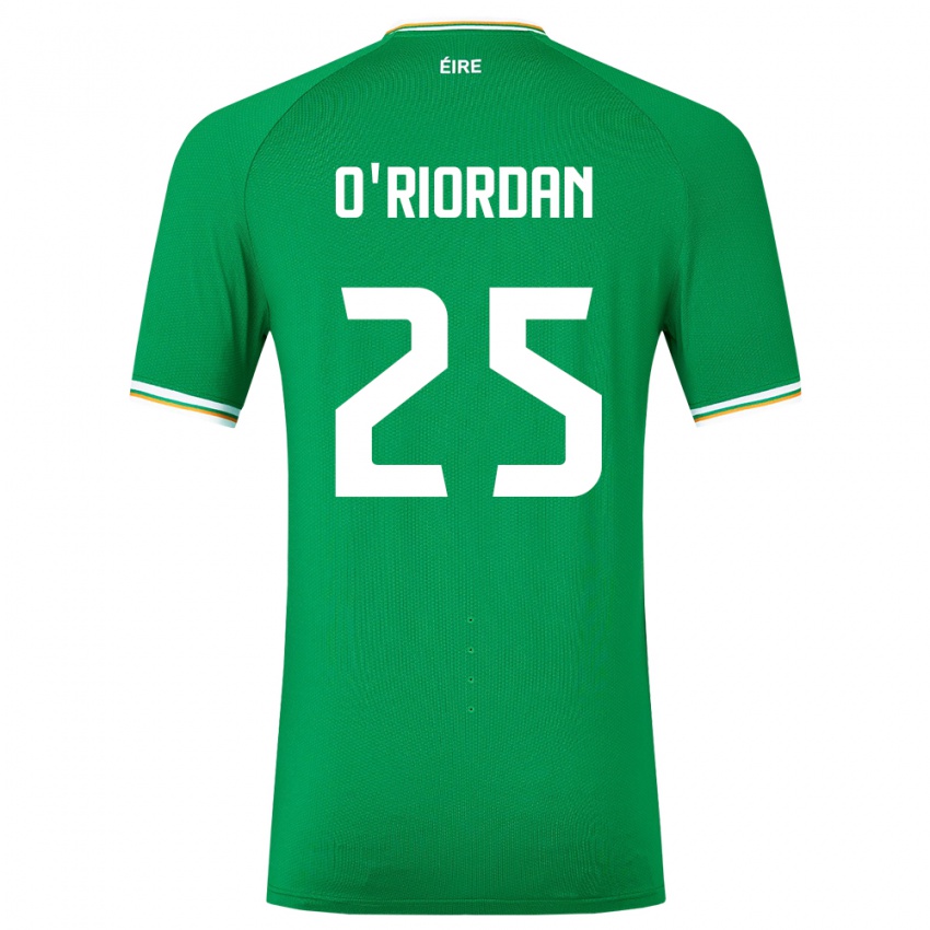 Niño Camiseta Irlanda Claire O'riordan #25 Verde 1ª Equipación 24-26 La Camisa Argentina
