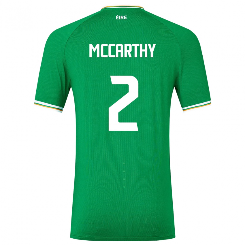 Niño Camiseta Irlanda Savannah Mccarthy #2 Verde 1ª Equipación 24-26 La Camisa Argentina