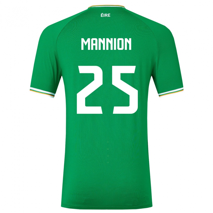 Niño Camiseta Irlanda Aoife Mannion #25 Verde 1ª Equipación 24-26 La Camisa Argentina