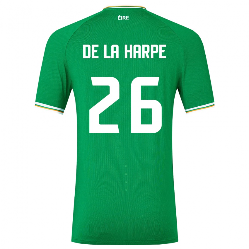 Niño Camiseta Irlanda Deborah-Anne De La Harpe #26 Verde 1ª Equipación 24-26 La Camisa Argentina