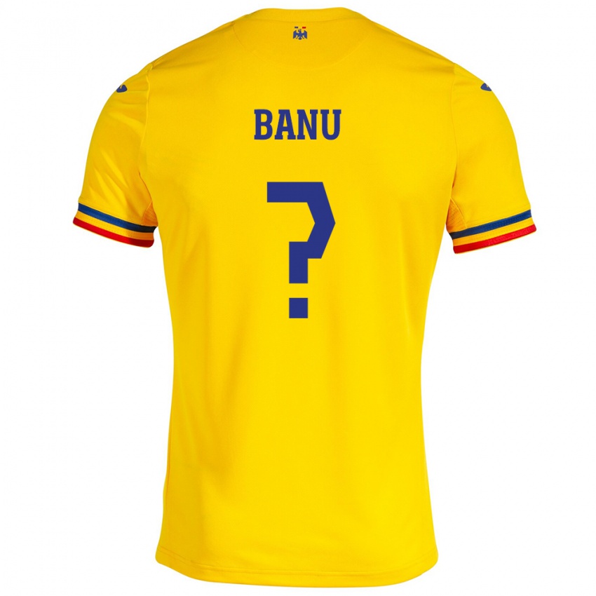 Niño Camiseta Rumania Luca Banu #0 Amarillo 1ª Equipación 24-26 La Camisa Argentina
