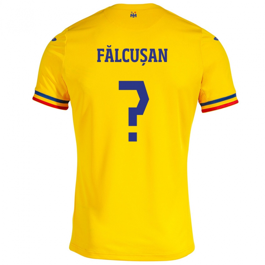 Niño Camiseta Rumania Darius Fălcușan #0 Amarillo 1ª Equipación 24-26 La Camisa Argentina