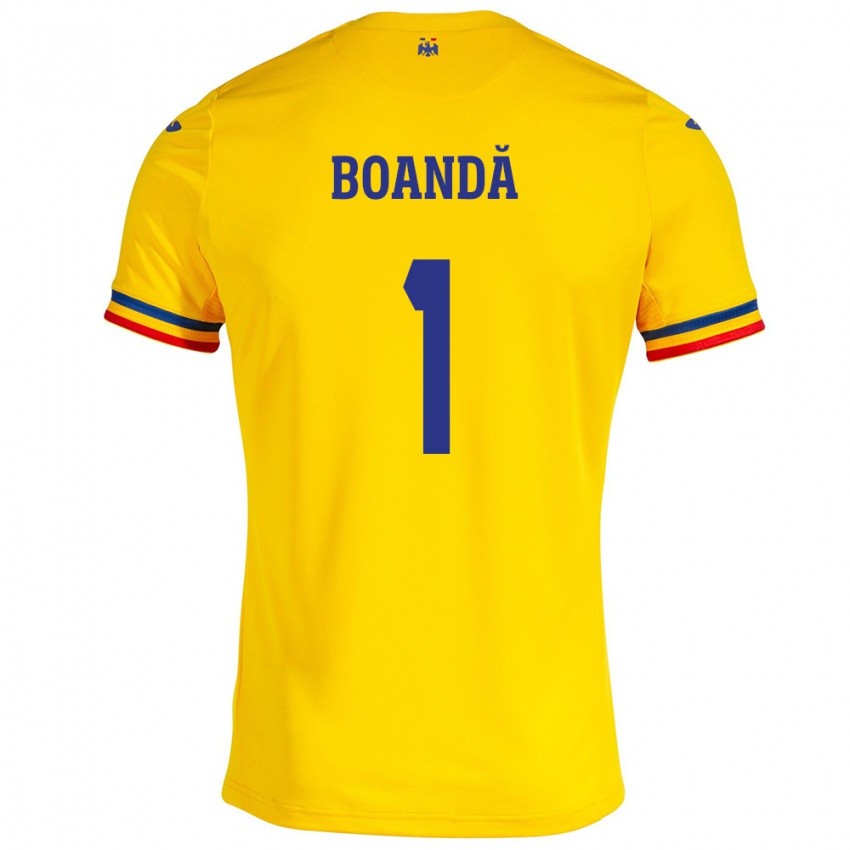 Niño Camiseta Rumania Lavinia Boandă #1 Amarillo 1ª Equipación 24-26 La Camisa Argentina