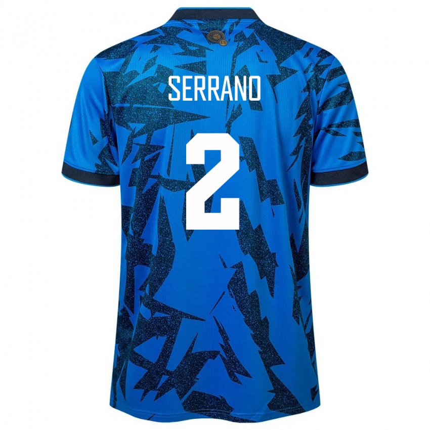 Niño Camiseta El Salvador Alejandro Serrano #2 Azul 1ª Equipación 24-26 La Camisa Argentina