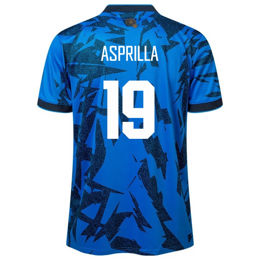 Niño Camiseta El Salvador Jair Asprilla #19 Azul 1ª Equipación 24-26 La Camisa Argentina