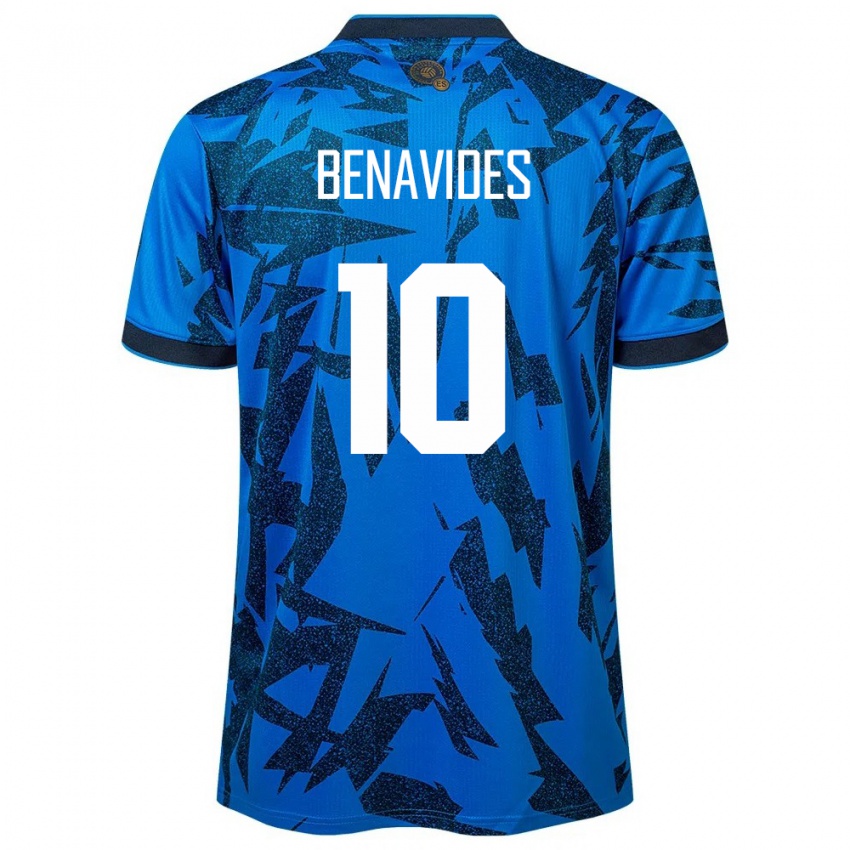 Niño Camiseta El Salvador Matthew Benavides #10 Azul 1ª Equipación 24-26 La Camisa Argentina