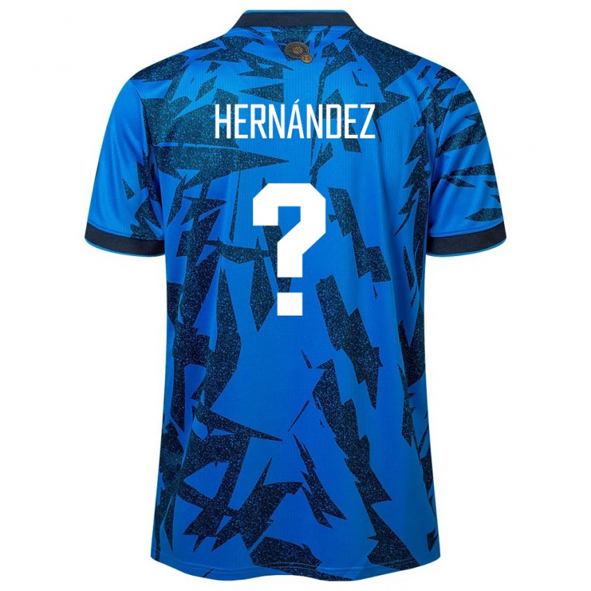 Niño Camiseta El Salvador Irma Dolores Hernández #0 Azul 1ª Equipación 24-26 La Camisa Argentina