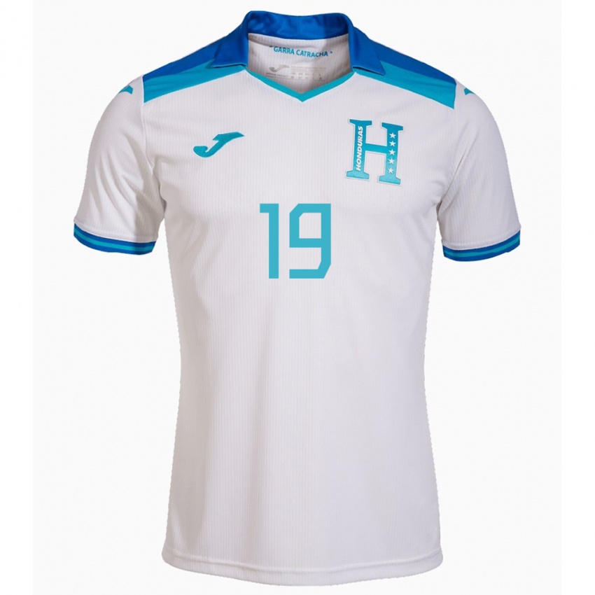 Niño Camiseta Honduras Carlos Pineda #19 Blanco 1ª Equipación 24-26 La Camisa Argentina