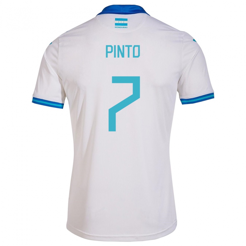 Niño Camiseta Honduras José Pinto #7 Blanco 1ª Equipación 24-26 La Camisa Argentina