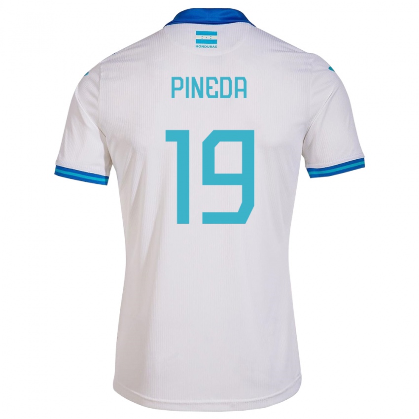 Niño Camiseta Honduras Carlos Pineda #19 Blanco 1ª Equipación 24-26 La Camisa Argentina