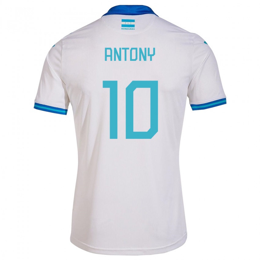 Niño Camiseta Honduras Antony García #10 Blanco 1ª Equipación 24-26 La Camisa Argentina