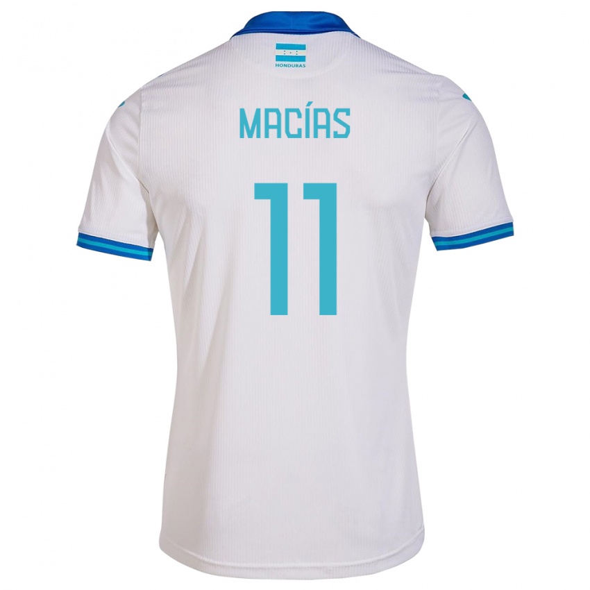 Niño Camiseta Honduras Jefryn Macías #11 Blanco 1ª Equipación 24-26 La Camisa Argentina