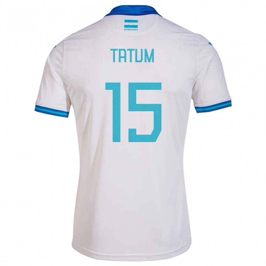 Niño Camiseta Honduras Anfronit Tatum #15 Blanco 1ª Equipación 24-26 La Camisa Argentina