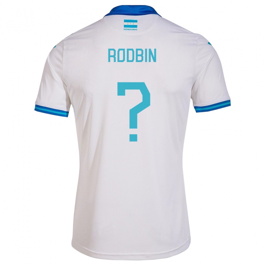 Niño Camiseta Honduras Rodbin Mejía #0 Blanco 1ª Equipación 24-26 La Camisa Argentina