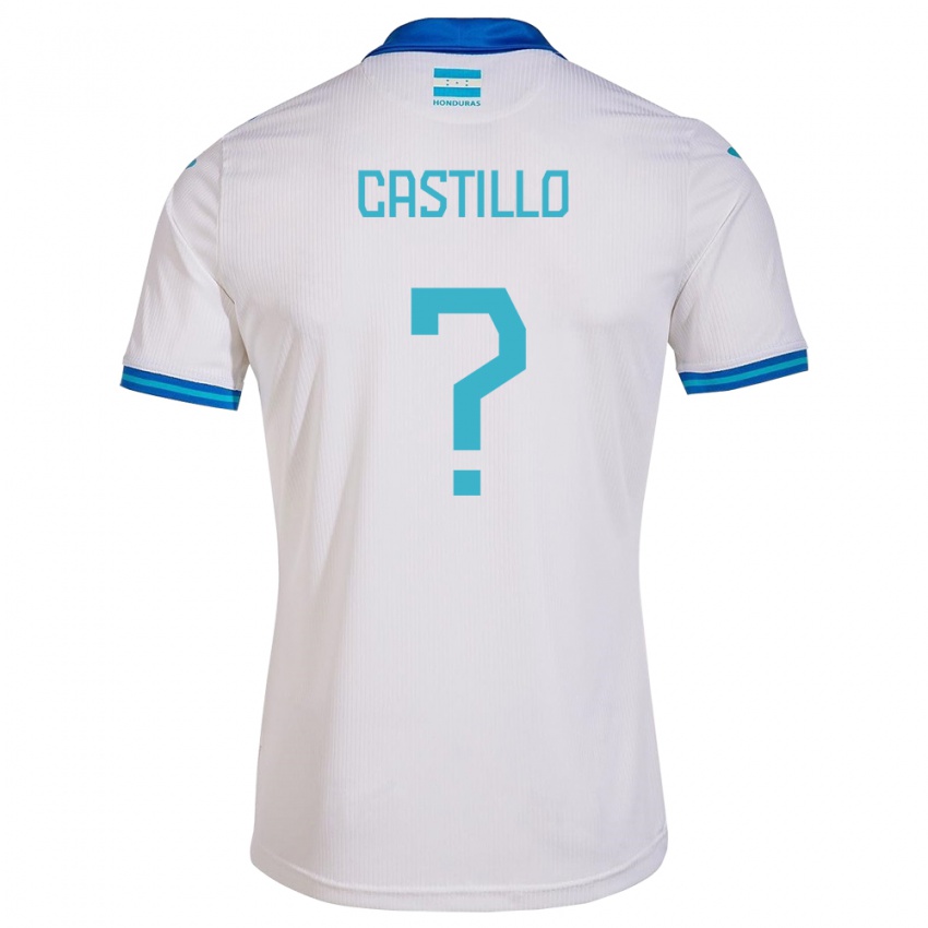 Niño Camiseta Honduras Jeferson Castillo #0 Blanco 1ª Equipación 24-26 La Camisa Argentina