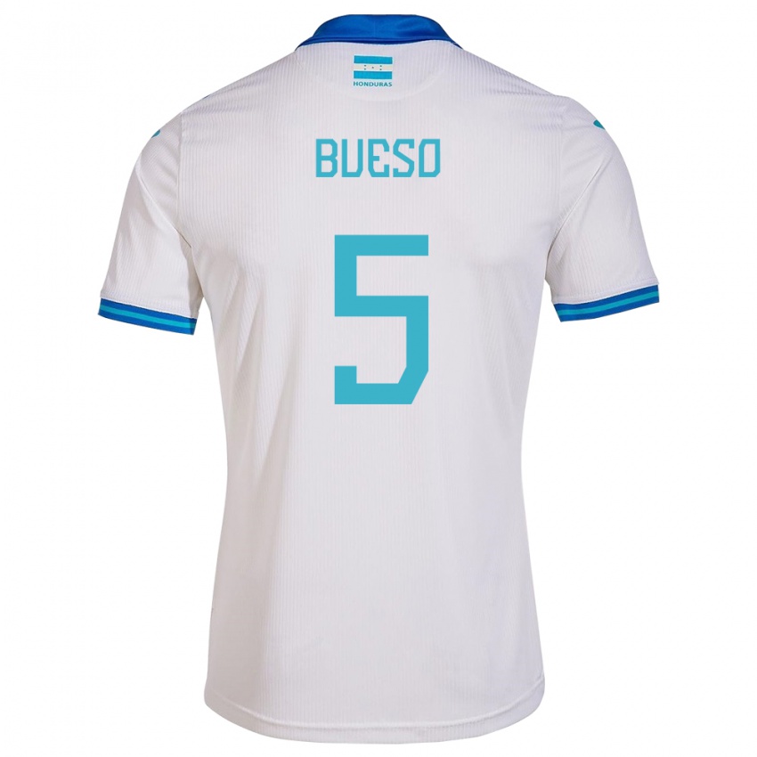 Niño Camiseta Honduras Jonathan Bueso #5 Blanco 1ª Equipación 24-26 La Camisa Argentina