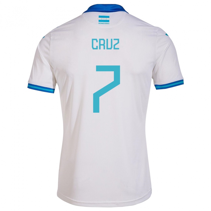 Niño Camiseta Honduras Nixon Cruz #7 Blanco 1ª Equipación 24-26 La Camisa Argentina