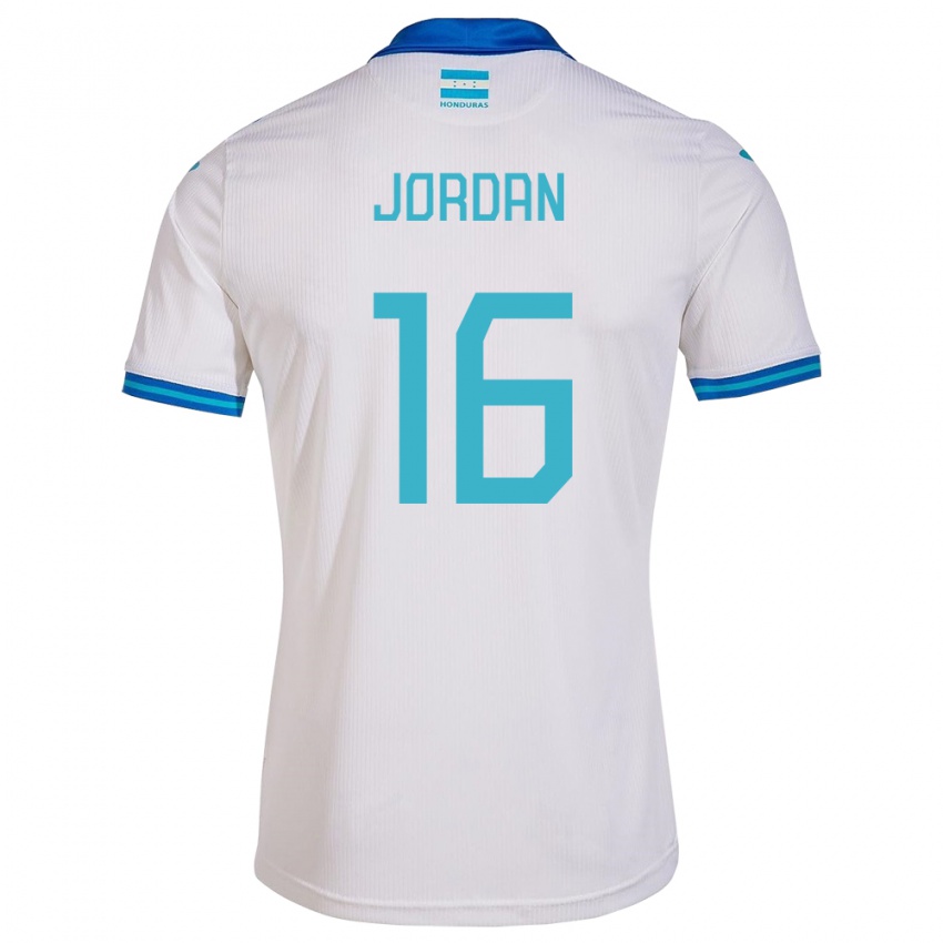 Niño Camiseta Honduras Jordan García #16 Blanco 1ª Equipación 24-26 La Camisa Argentina