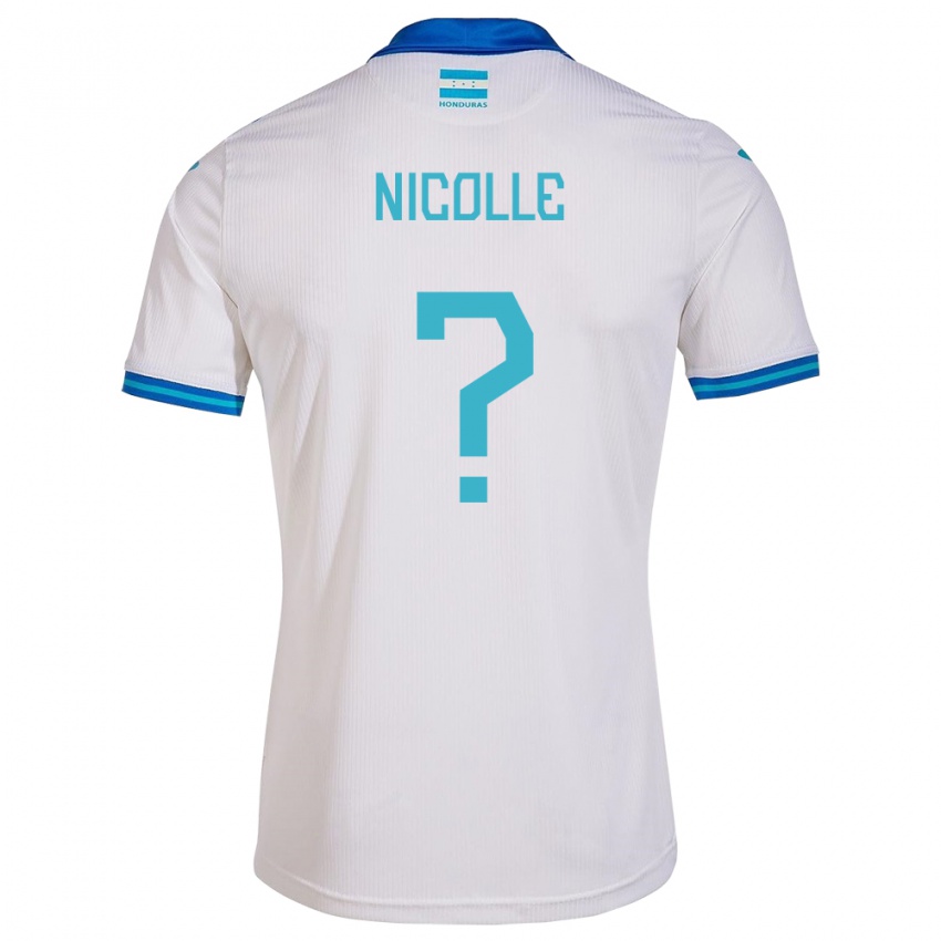 Niño Camiseta Honduras Nicolle García #0 Blanco 1ª Equipación 24-26 La Camisa Argentina